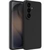 Captor Cover Samsung S26 Custodia Colorata in Silicone Liquido, Antiurto, Flessibile, Bordo Rialzato per Schermo e Fotocamera Con Microfibra Interna per Cover S26 Samsung (Nero)