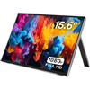 Atlantis Monitor Portatile TouchScreen 16 Pollici IPS, Full HD 1920x1080, HDMI/TypeC, Speaker 2x1W, Inclinazione Regolabile, Modalità Pivot, per Notebook/Console, 170/170,Cavo HDMI 1,5m/Type_C, < 1Kg