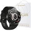 iVoler 4 Pezzi Vetro Temperato per Oppo Watch X3 / OnePlus Watch 4, Pellicola Protettiva Protezione Schermo Anti Graffio, Durezza 9H, Anti-Impronte, HD Chiaro, Senza Bolle