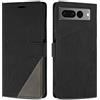 SONWO Cover per Google Pixel 7 PRO Custodia, Flip Caso in PU Pelle Case Cover Premium Portafoglio Custodia per Google Pixel 7 PRO, Supporto Stand, Slot per Schede, Nero