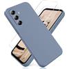 YiKaDa - Cover per Samsung Galaxy A56 5G & [2 Pack] Pellicola Protettiva in Vetro Temperato, Custodia Liquid Silicone Leggero - Grigio Lavanda
