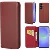 32ndShop 32nd Serie Classica 2.0 - Custodia a Portafoglio in Pelle Vera per Samsung Galaxy A36 5G / Galaxy A56 5G, Case con Slot per Sched di Blocco RFID, Chiusura Magnetica e Supporto Integrato - Borgogna