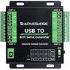 Waveshare Industrial USB to 4-Ch Serial Converter, Original FT4232HL Chip, Supports USB to RS232/485/422/TTL, Multiple Devices Applicable, Multi-OS Compatible
