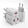 Kayshow 4 Pezzi Caricatore USB Quick Charge 3.0 18W, Carica Batterie Cellulare, Universale Caricabatterie Alimentatore Spina USB per Samsung Galaxy S21 S20 S10 S9 S8 A55 A35 A25 A15 A13, iPhone, Xiaomi