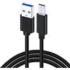 UNIDOPRO 1M Cavo USB-A a USB-C Ricarica Veloce , Spina 10mm, USB 3.2 Gen 2 10 Gbit/s
