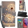 PHINIENLAND Cover per Motorola Moto G84 5G custodia portafoglio Dente di leone | 3 scomparti carte, 1 tasca banconote, Chiusura magnetica, Supporto, Pelle PU flip cover per Moto G84 5G