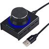 AIMOS Manopola per Il Controllo del Volume USB, Altoparlante per Computer in Metallo Shell Supporto per Il Regolatore del Volume Win7 / 8/10 / XP/Mac/Vista, Telefono Android (Nero)