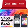 Hookink PG-545XL CL-546XL Cartucce d'inchiostro Sostituzione per Canon 545XL 546XL per Canon Pixma MG2550 MG2550S MX490 MX495 TS3550 TS3150 TS3151 MG2555S TR4550 MG3050 MG2450 TR4551 (Nero e Colore)