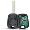 Car Passion Telecomando Chiave Compatibile con Toyota Aygo Citroen C1 C2 C3 C4 C5 Peugeot 107 207 307 206 Circuito Elettronico 433 mhz ID46 Chip Radiocomando Transponder Sostituzione Riparazione Duplicato Chiave