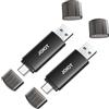 JOIOT Chiavetta USB C 32GB 2 Pezzi 3.0 Pendrive USB C and USB 3.0 2 in 1 OTG Memoria USB High Speed Pennetta USB C per Smartphone iOS Cellulare Android Linux Laptop Black