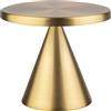 APS 17102 Lampada da tavolo CONI MINI, lampada wireless, con stazione di ricarica, cavo di ricarica USB e telecomando, altezza 11,5 cm, oro