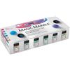KREUL 73610 - Magic Marble Metallic 6er-Set 20 ml Vernice per marmo Per effetti di marmo per immersione su legno, vetro, ecc