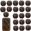 Meloplam Presa di sicurezza - Sicurezza bambini - Copertura presa - 10 o 20 pezzi - Made in EU (marrone x 20)