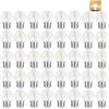 Suncan Confezione da 40 lampadine a LED E27 G45 1W, sostituisce lampadine a incandescenza da 5 W, luce bianca calda 2700 K,155 lm, copertura in PC opaco, non dimmerabile