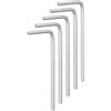 QUARKZMAN 5pz Chiave Esagonale Metrica Forma L da 2.5mm Tono Argento | Acciaio Cromo Vanadio, Strumento Riparazione, per la Riparazione Domestica