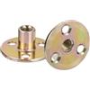 QUARKZMAN 8pz Dado T Foro Brad M8 Dadi T Avvitati Base Tonda M8x36x2.2mm | Dadi Inserto Filettato Femmina Flangia Hardware, Acciaio Carbonio, per Mobili