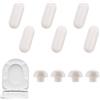 KARELLS Paracolpi per Sedili WC, Paracolpi in Plastica per Copriwater, Kit Paraurti del Sedile del Water Universale, Paracolpi del Sedile Kit per Sedili WC（10 Pezzi）