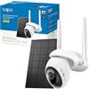Tapo C665G KIT Telecamera Wi-Fi Esterno Senza Fili con Pannello Solare, 4K 8MP, con SIM 4G LTE, Pan/Tilt, Rilevamento AI Persone/Animali/Veicoli, Visione Notturna a Colori, Registrazione Continua 24/7