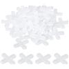 sourcing map Distanziatori a croce in plastica per piastrelle da 6 mm, per pareti e pavimenti, 200 pezzi, per installazione di piastrelle in ceramica, colore: bianco