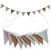 Romon Bandierine Colorate, 2 Pezzi Triangolo Bandiera Ghirlanda, Tessuto Bunting Bandierine Festoni Decorazioni Compleanno Cameretta, Ghirlande Feste Compleanni Bambini, Ghirlanda Bambino in Cotone