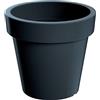 Prosperplast Vaso Lofly in plastica grigio antracite 24,5 (lunghezza) x 24,5 (larghezza) x 22,5 (altezza) cm