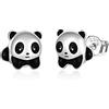 YAFEINI Orecchini in Argento Sterling 925 con Farfalla Fortunata/Gatto/Coniglio/Coniglio/Panda/Gufo Orecchini a Lobo con Animali Carini Gioielli Regali per Donne Mamma Ragazze