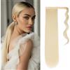 Gairyan 55cm Coda Capelli Extension Coda di Cavallo Lisci Posticci per Capelli Wrap Around Ponytail Extension Finta Estensione Sintetici Lungo per Donna, Bleach Blonde