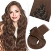 SEGO Pro 66cm Extension Capelli Clip Sintetici 8 Fasce Capelli Finti che Sembrano Veri Lisci Clip in Hair Extensions (#8 Marrone,175g)