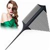PlandleLee Pettine per tingere i Capelli, Pettine Per Punte da Parrucchiere, Pettine Capelli Denti Larghi Detangling Comb,Pettine Per Meches,Pettine per Sfumature Capelli