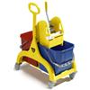 TECNO TROLLEY SYSTEM Carrello da lavoro Nick con manico a ombrello 2 vasche da 25 litri