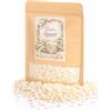 DOLCE-RONZIO- Kit Cera di Soia per Candele - 200 g + 5 Stoppini | Cera Vegetale Naturale per Candele Fatte a Mano | Ideale per Principianti e Prove
