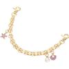 QUARKZMAN 1Pcs 10 Catena Estensione Borsetta, Accessorio Borsa Charm per Manici Borse Donna Decorazione con Pendente Combinazione Conchiglia Perle, Viola