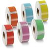BETCKEY - 6 Rotoli 11352 Etichette Colorate(Set di 6 colori) Compatibile con DYMO S0722520, 25mm x 54mm, 3000 Etichette di Ritorno Grandi Utilizzo per LabelWriter 450 4XL NON per 550 o 5XL