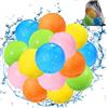 Smasiagon Palloncini D'acqua Riutilizzabili, 15 pezzi Bombe Acqua Magnetiche Ricaricabili, Facile da Riempire e Autosigillante per Estivi Piscina Spiaggia Giardino Palloncini Gioco per Bambini e adulti