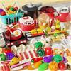 NXPZ 102 Pcs Cucina Giocattolo per Bambini, Accessori Cucina Bambini Esterni, Giochi di Ruolo in Cucina, con Pentole e Padelle, Adatto per Bambini e Bambine di 3 4 5 6 7 8 Anni