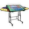 Xubialo Tavolo da Puzzle con 6 Cassetti, Puzzle Table con Gambe da Tavolo, 4 Ruote e 4 Angoli di Inclinazione/10 Regolazioni di Altezza, 1500 Pezzi Puzzles Plateau con Copertura per Adulti Amanti dei Puzzle