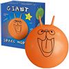 CKB LTD Palla per Saltare Space Hooper Tramoggia Spaziale Gigante Gigante per Adulti - Gonfiabile Include Pompa a Pedale Fino a 100 kg, Extra Large 75 cm, Arancione