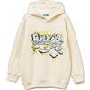 United Colors of Benetton Maglia C/CAPP. M/L 3J73C205C Felpa con Cappuccio, Blu, 120 cm Bambino