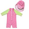 BONVERANO Costume Intero Resistente alle Maniche a 3/4 per Neonate Protezione UV 50+(Rosa-Punto,6-9mesi)…
