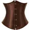 KUOSE Corsetto sottoseno da donna, taglie forti, marrone, 42-44
