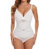 SHAPERIN Body Modellante Donna Pancia Piatta Body Dimagrante Snellente Shapewear Bodysuit con Scollo a V Faja Body Shaper, Nero, S
