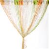 Vidillo Tenda a fili in pannelli per porte, Glitterata Argentate tenda moderna soggiorno 100x200cm frange da muro tenda per finestra,divisorio di stanze,Perfetto Come Schermo(Verde Arancione Champagne Beige)