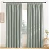 KGORGE Tende Oscuranti Soggiorno Moderne 2 Pezzi Tenda Termica Isolante Freddo e Caldo per Interni con Fettuccia Curtains Camera da Letto L 200 x A 245 CM, Verde Salvia