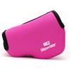 MegaGear Custodia in Neoprene compatibilie con Sony Alpha NEX-5R, NEX-5N, NEX-5 (16-50 mm) - Rosa