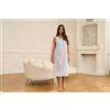 LINCLALOR CAMICIA DA NOTTE SPALLA LARGA SERAFINO LS130865 CIELO