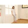 LINCLALOR PIGIAMA DONNA MANICA CORTA APERTO LS175484 BIANCO/ARGENTO