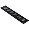 TopHomer Griglia di ventilazione rettangolare, 250 mm x 50 mm, in lega di alluminio, copertura di ventilazione da parete per cucina, zoccolo, armadio
