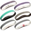 RUIHONGV Kit di nastri per affilatura coltelli adatto per affilatrice per lame Work Sharp edizione Ken Onion , 2,5 x 45,7 cm, 2 pezzi ciascuno da 120, 240, 400, 600, 1000 2500 grane, confezione da 12