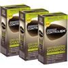 PROMOO Just For Men Control GX Grey Reducing Shampoo per capelli grigi, con olio di cocco e aloe vera, nuova formula migliorata, tutte le tonalità, 118 ml, confezione da 3