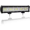 AUXTINGS 38 cm 300W Barra luminosa a LED Pod Luce tripla Luce di guida Off Luci della strada Spot Flood Combo impermeabile Trave LED Cubi Luci per Fuoristrada camioncino ATV UTV SUV,12V 24V CC